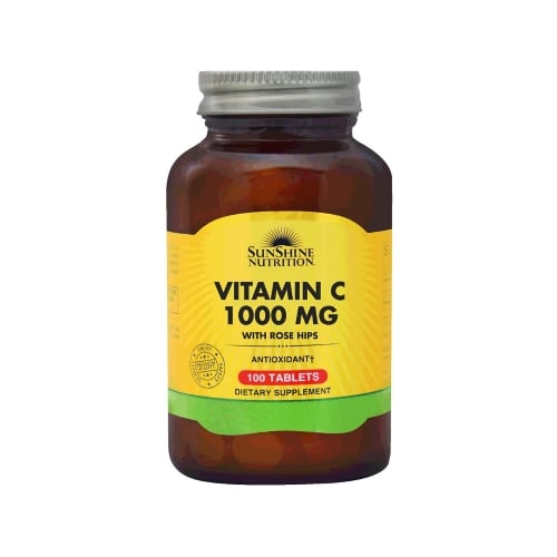 Sunshine Nutrition Vitamin C 1000 Mg With Rosehips 